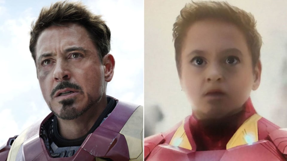 Iron Man a jeho dětská verze